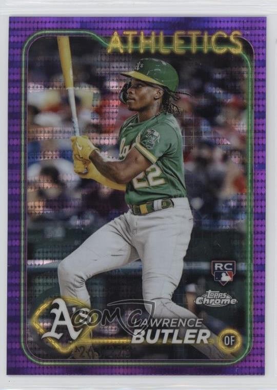 2024 Topps Chrome Purple Sonar Refractor /275 Lawrence Butler #5 Rookie RC v9t