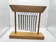 Wooden Bar Chimes Tabletop Desk Wind Chimes Percussion Instrument Mark
