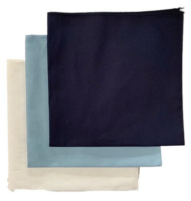 Made in the USA Solid Color Bandanas (3 pack) 100% Cotton 22'' x 22''