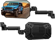 JOYTUTUS Mirrors Doors Off 2024-2025 Wrangler JL & Gladiator, Black 