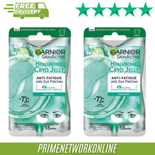 2 X Garnier Hyaluronic Acid & Icy Cucumber Cryo Jelly  Mask 100% ORIGINAL ⭐⭐⭐⭐⭐