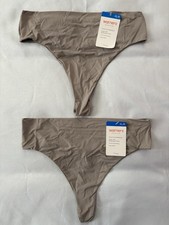 NEW Warners Thong Smooth It Over High Waist Thong 2 Pack Panty Size XLarge New