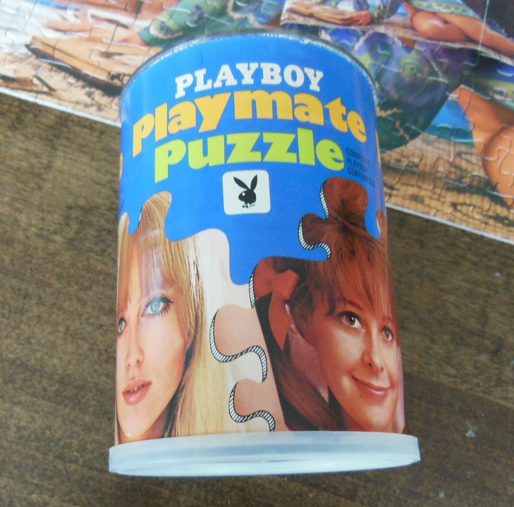 vintage 1967 Playboy Playmate Miss September puzzle in a canister Shay Kunth