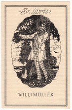 MONOGRAMMIST K. W.: Exlibris für WIlli Müller, Geiger