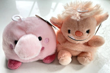 Aurora Palm Pals Moh the Ogre  Bart the Blobfish 5" Stuffed Animal Plush NWT