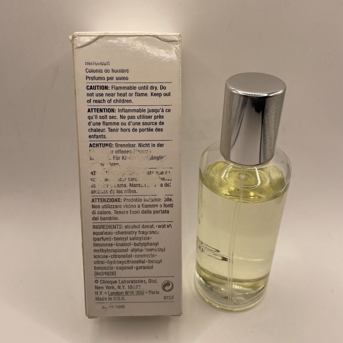 Clinique Chemistry 100 ml 3.4 oz EDT For Men Skin Cologne