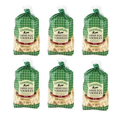 Essenhaus Wide Amish Egg Homestyle Noodles 6 Pack 16 oz Bag Das Dutchman