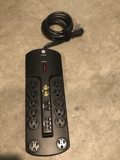 GE Pro Surge Protector 12-Outlets 5-router Plugs, Charge Ports Power Strip