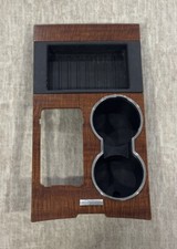 2007-2014 Ford Expedition Oem Front Center Console Cup Holder Assembly Woodgrain