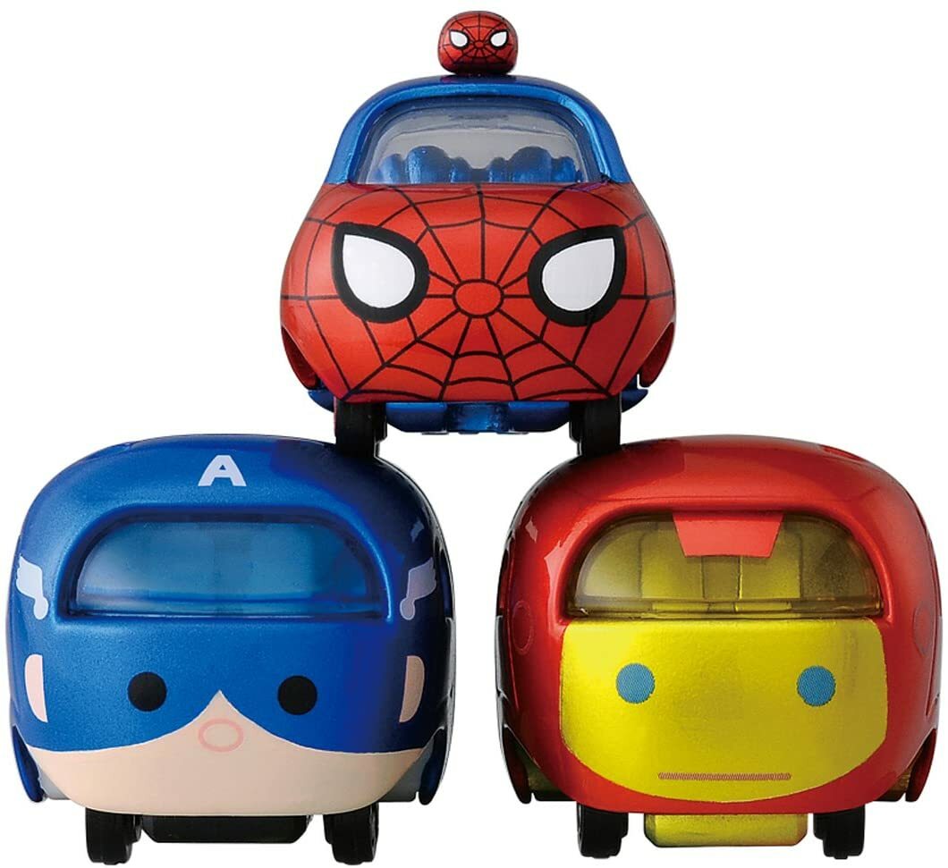 Tomica Marvel Tsum Tsum Series TAKARA TOMY Spiderman Captain