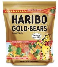 Haribo GoldBears Gummi  Made in Germany Gummy Candy (5 BAG LOT) 50 oz