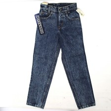 1987 Levis Boys 505 Jeans 11 Slim Straight Leg Darkwash Blue Denim Made in USA