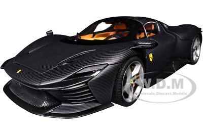 FERRARI DAYTONA SP3 CARBON FIBER ''50 YEARS'' 1/18 DIECAST MODEL BY BBURAGO 16921