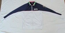 Vintage Fila Sport Men's S Italia Italy Soccer Footbul Full Zip Track Jacket