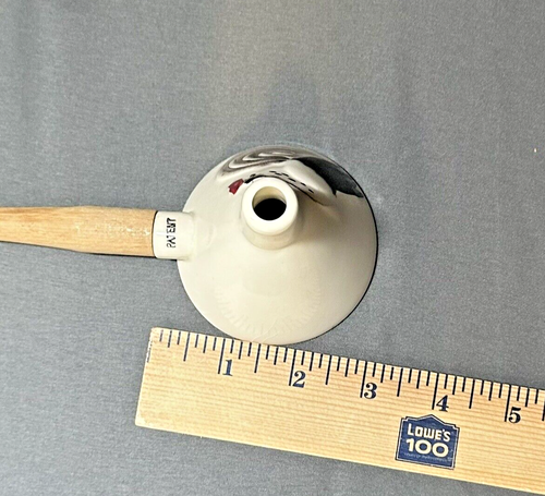 Porcelain Funnel with Wooden Handle Farm Rooster Design House Decor Vintage READ - Picture 9 of 13