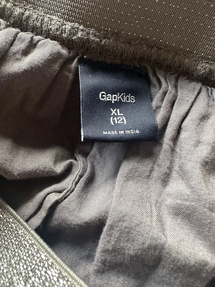Falda Gap Niños Niñas Talla 12 Gris Tul Brillante Cintura Elástica Foto 3 de 4