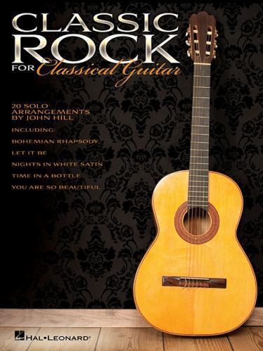 Classic Rock For Classical Guitar TAB Music Book - David Bowie - Kiss - Queen