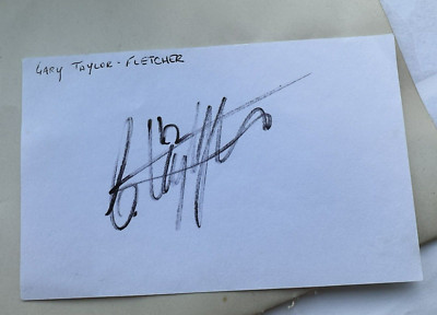 GARY TAYLOR - FLETCHER - ENGLISCHER FUSSBALLER - HANDSIGNIERTE POSTKARTE
