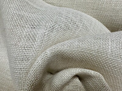 Creme Hessische Jute Stoff Sack Tischläufer Material Hochzeit Deko 150cm breit