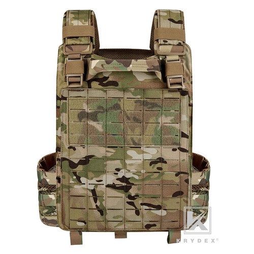 KRYDEX Plate Carrier Tactical Vest Quick Release Buckle & Laser Cut MOLLE Panel - Picture 3 of 28