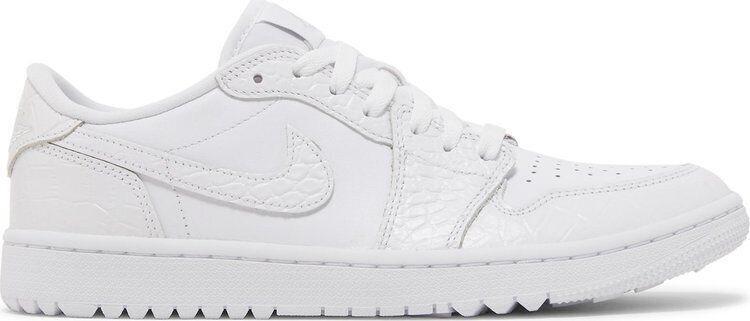 NIKE AIR JORDN 1 LOW GOLF クロコ Preços baixos em Jordan 1 Golf Low White Crocodile | eBay