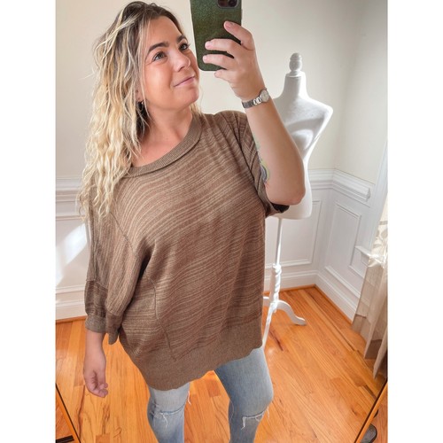 NWT Free People WFH Sweater Tee size 