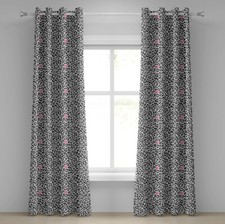 Safari 2-Panel-Fenstervorhänge Gepard-Leopard-Kuss 280x175cm