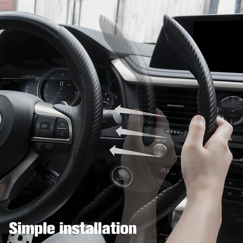 Cubierta elevadora antideslizante para volante de automóvil accesorios universales aptos para 15"/38 cm - Imagen 3 de 13