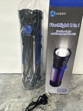 Azpen 8-in-1 Solar hand Crank Flashlight, Weather Radio 2600mah Power Bank New