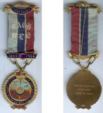Médaille - Franc-maçonnerie Buffalo RAOB GLE centenary 1866/1966 lodge n° 5208