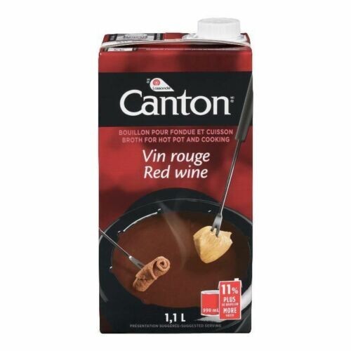 2 X Canton Fondue Broth for HotPot & Cooking Red Wine 1.1L EachFree