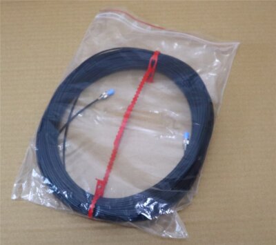 50 m Simplex Glasfaserkabel/ LWL-Kabel - PMMA 980 - SMA-Stecker - schwarz - NEU