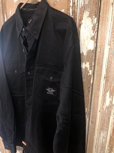 Harley Davidson Embroidered Long Sleeve Shirt /Jacket Heavyweight Cotton Size XL - Foto 10 di 12