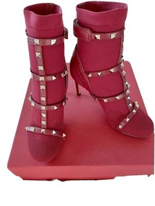 valentino rockstud sock booties
