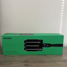 Amika Jumbo High Tide Deep Hair Waver, Black - Imperfect box