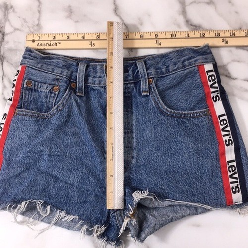 Pantalones Cortos de Jean Levi's 501 Spectator Deportivos Corte Para Mujer 24 Algodón Denim Premium - Imagen 11 de 12