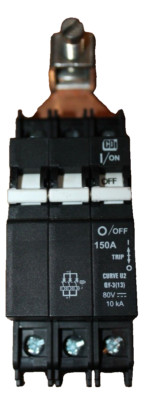 QY38U2150B0ZL (3 Pole Bridged in Parallel, 150A, 80VDC, UL Listed (UL 489A)), Ci