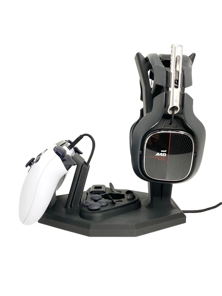 Stand For PlayStation 5 Dual Sense Edge Controller & Headphone PS5 Desk Dock - Image 3 of 4