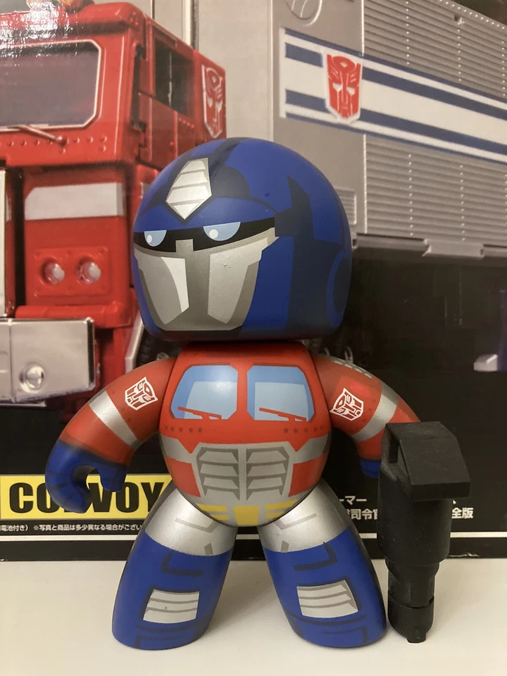 Mighty Muggs Transformers Universe Optimus Prime Starscream 2008 Hasbro USED - Immagine 2 di 4