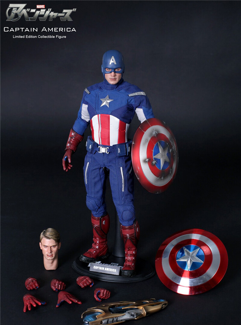 HOTTOYS CAPTAIN AMERICA (MMS174) Hot Toys Mms174 Avengers 1 Steve Captain 2.0 12″Figure 1/6