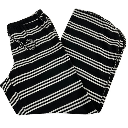 Trina Turk Swimsuit Cover Up Pants Women's Sz M Stripe Sheer Wide Leg $168 Nwt - Picture 3 of 13