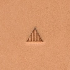 Beveler B962, Triangle Large Lined Coarse, Leather Stamp
