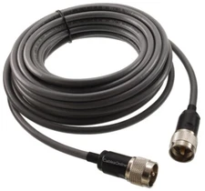 50ft RG-8/U-Mini (RG8X) Coax UHF PL-259 Male/Male Grey Coax Cable, R-U8050