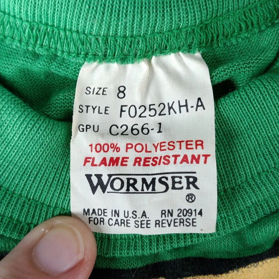 Vintage Teenage Mutant Ninja Turtles TMNT Wormser Boys 8 Green Long Sleeve Shirt - Image 2 of 4