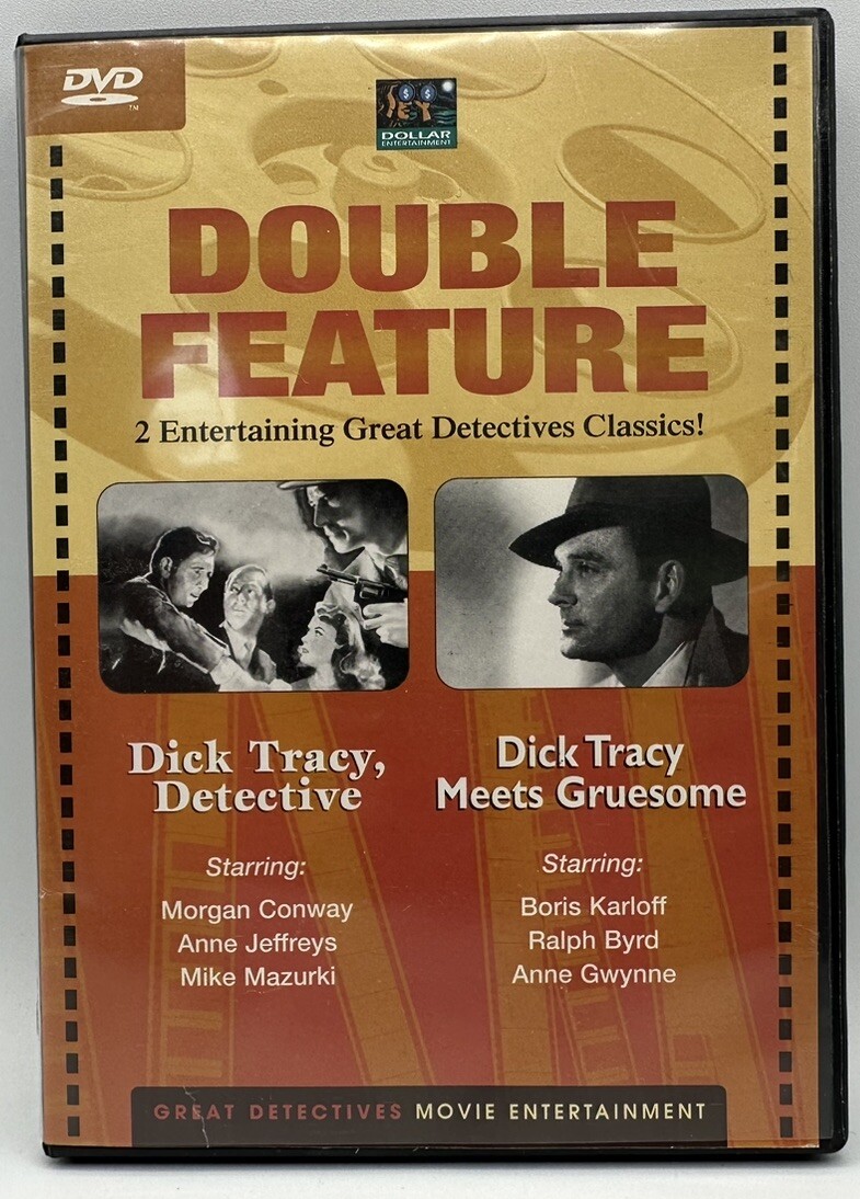 Double Feature DVD Dick Tracy Detective Dick Tracy Meets Gruesome Classics 2004
