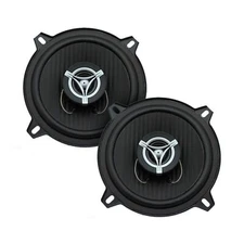 Pair Power Acoustik EF-52 2 Way Coaxial Speaker 300W Carbon Fiber PP Cone