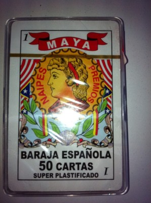 MAYA BARAJA ESPANOLA SUPER PLASTIFICADO PLAYING CARDS 50 CARDS PER DECK 
