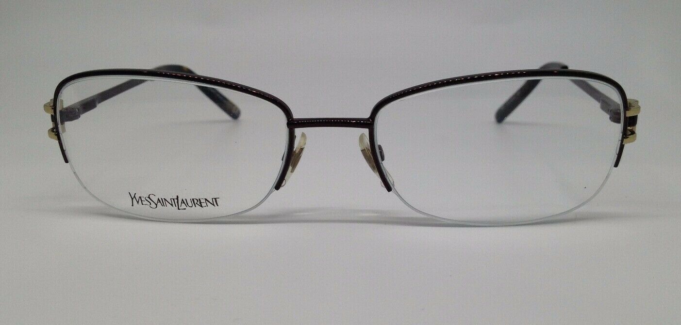 Оправа для очков Yves Saint Laurent YSL 6279 Brown 3NH в полуободковой оправе 54-18-135 Италия