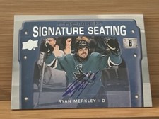 Ryan Merkley 2021-22 Upper Deck Premier Signature Seating Auto Autograph #PSS-RM