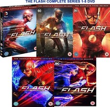 Image of THE FLASH COMPLETE SERIES 1-5 DVD SEASON 1 2 3 4 5 Original UK Release Brand New